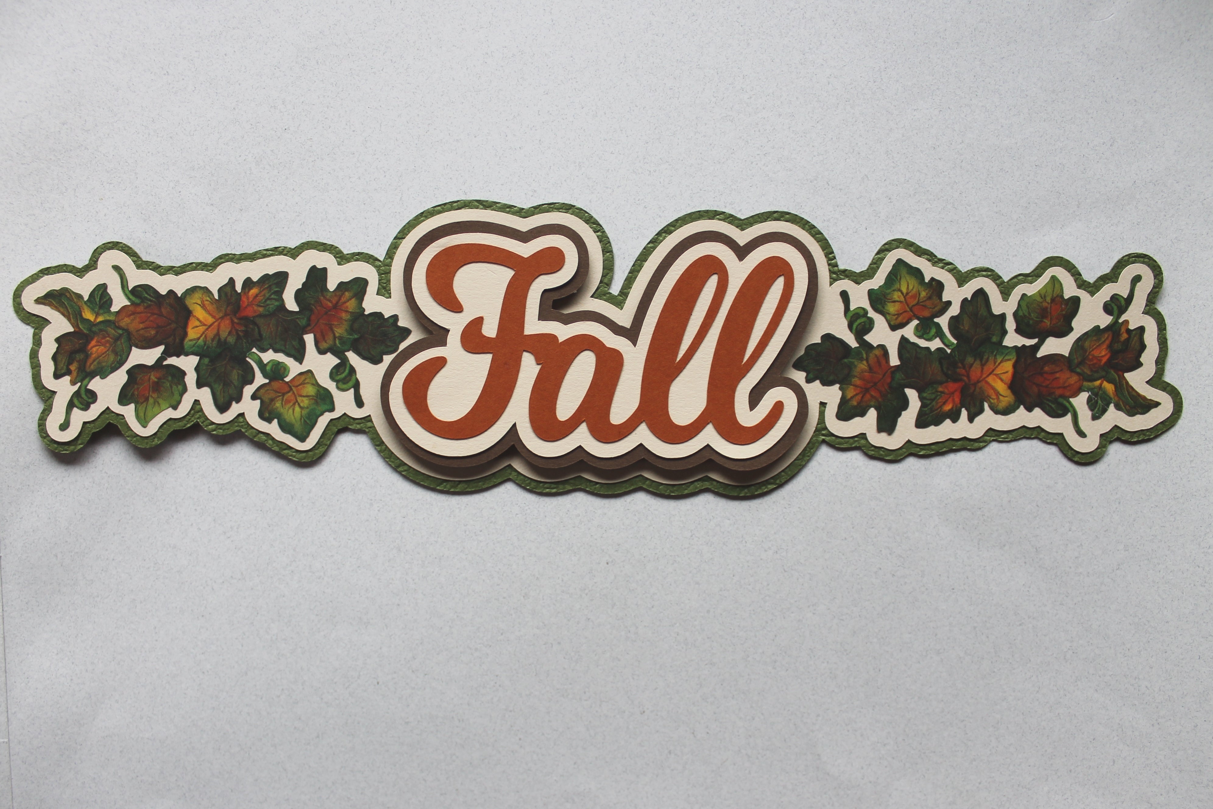 Fall Title Fall Border Title – The Bordermaker