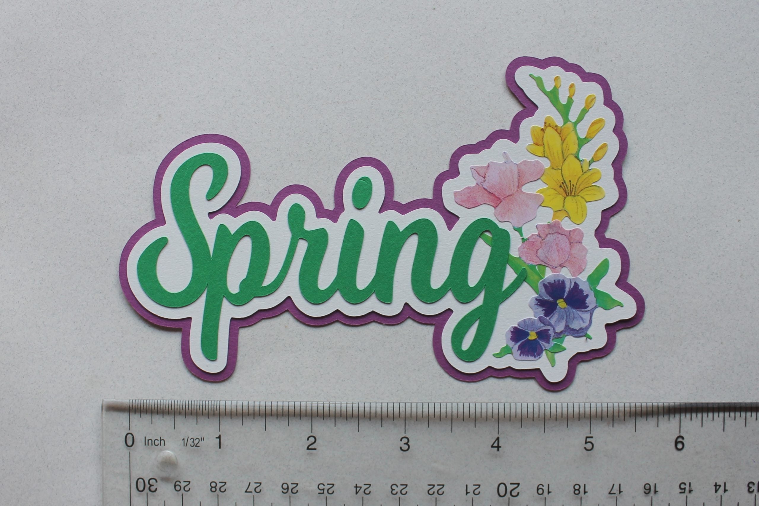Spring Name Tag Border Spring – The Bordermaker